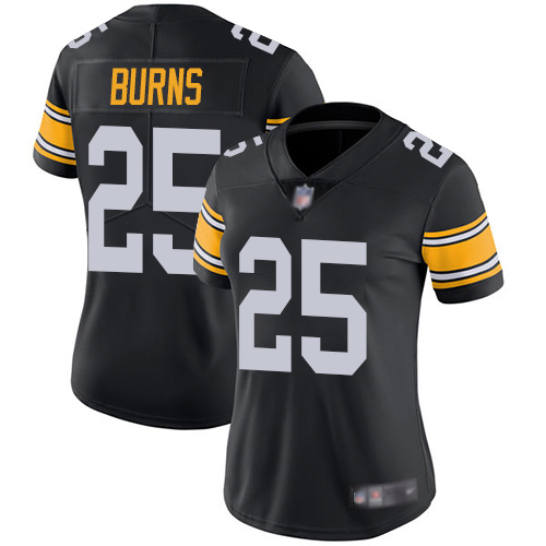 Women Pittsburgh Steelers Football #25 Limited Black Artie Burns Alternate Vapor Untouchable Nike NFL Jersey->pittsburgh steelers->NFL Jersey